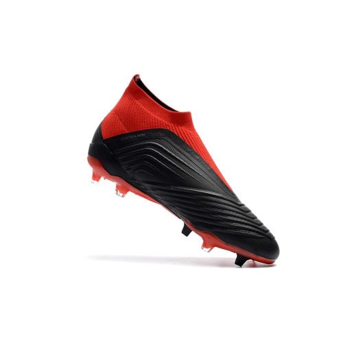 fodboldstøvler Adidas Predator 18+ FG Damer - Sort Rød_4.jpg